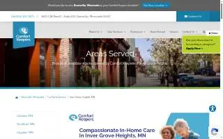 Comfort Keepers of Inver Grove Heights website