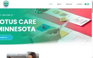 Lotus Care MN Autism Center website