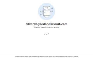 Silver Dog Bed & Biscuit