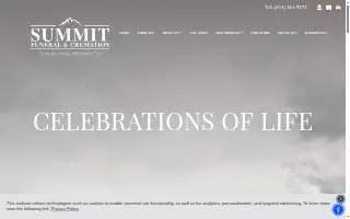 SUMMIT Funeral & Cremation website