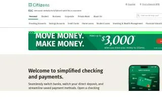 Citizens Bank Minnesota website