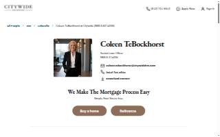 Coleen TeBockhorst at Citywide Home Loans