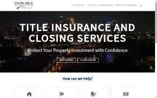 Stone Arch Title of Lakeville website