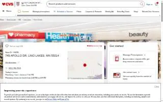 CVS Pharmacy of Lino Lakes website