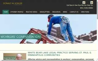 Kohler Law: Donald W Kohler website