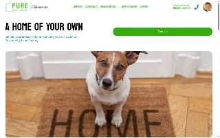 Pure Home Lending website