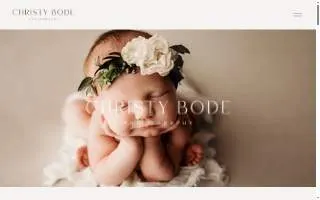 Christy Bode Photography website