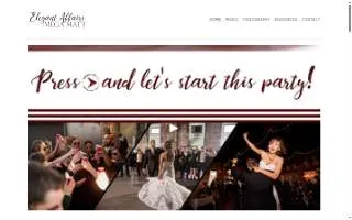 Elegant Affairs DJ website