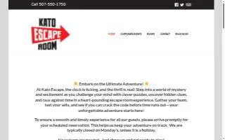 Kato Escape of Mankato website