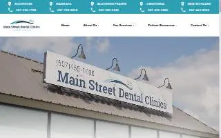 Main Street Dental Clinics of Mankato website