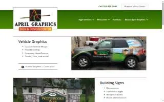 April Graphics website
