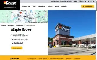 Crew Carwash of Maple Grove website