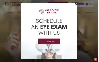 Maple Grove Eye Care website
