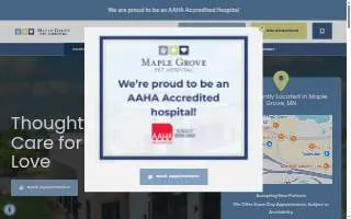 Maple Grove Pet Hospital website