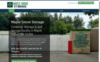Maple Grove Storage website