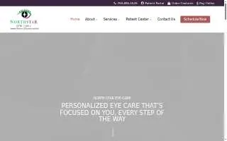North Star Eye Care website