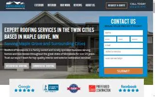 Roofers of Minnesota Company website