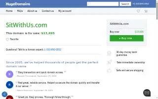 Sit With Us rentals website