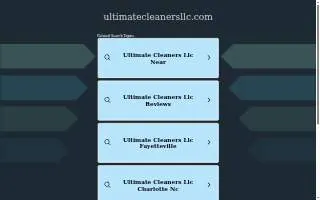Ultimate Cleaners, LLC website