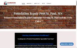 Foundation Repair Pros of Maplewood website