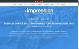 Impression Signs and Graphics of Maplewood website