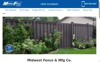 Midwest Fence & Manufacturing Co. of Maplewood website