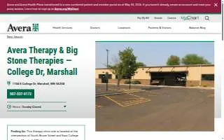 Avera Therapy & Big Stone Therapies website