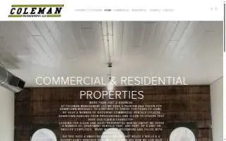 Coleman Management website