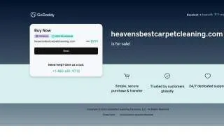 Heaven's Best Carpet Cleaning Marshall MN website