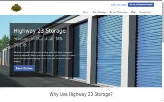 Highway 23 Storage website