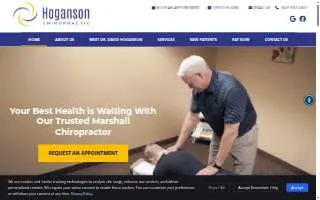 Hoganson Chiropractic Center website