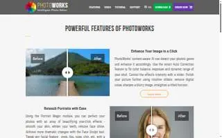 Photoworks website