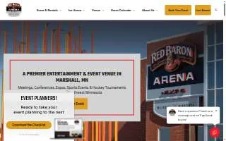 Red Baron Arena & Expo website