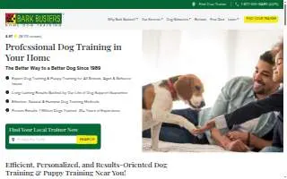 Bark Busters Home Dog Training Minneapolis-St. Paul website