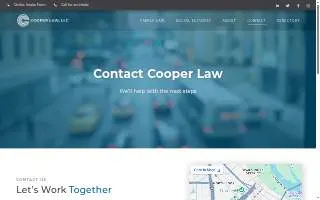 Cooper Law, LLC website