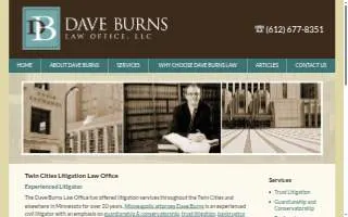 Dave Burns Law Office, LLC website