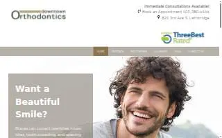 Downtown Orthodontics website