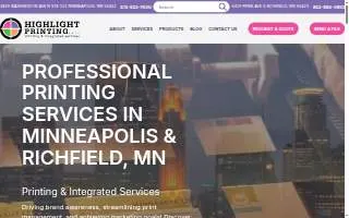 Highlight Printing of Minneapolis website