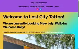 Lost City Tattoo website