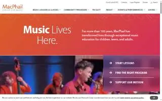 MacPhail Center For Music of Minneapolis website