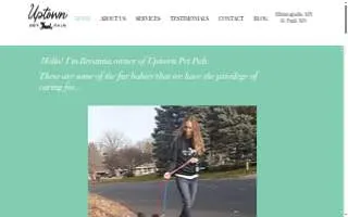 Uptown Pet Pals website
