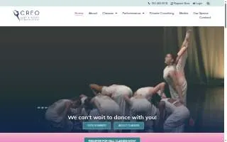 Creo Arts & Dance Conservatory website