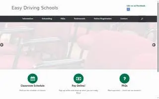 Easy Driving School website