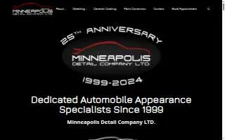 Minneapolis Detail Company Ltd. of Minnetonka website
