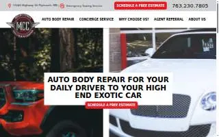 Minnetonka Collision Center website