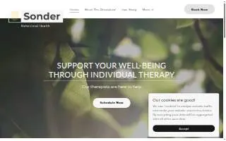 Sonder Behavioral Health & Wellness - Minnetonka website
