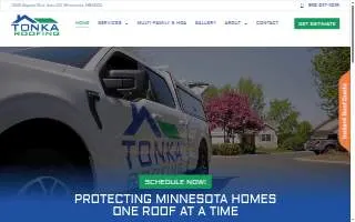 Tonka Roofing website