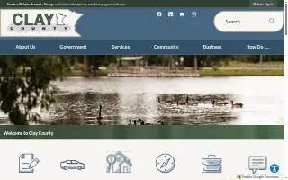 Clay County Recorder website