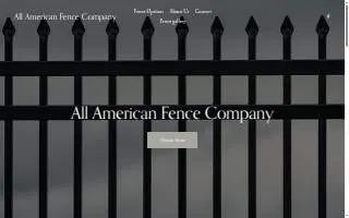 All American Fence Company of Mounds View website