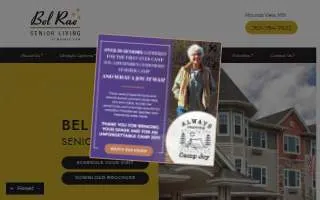 Bel Rae Senior Living website